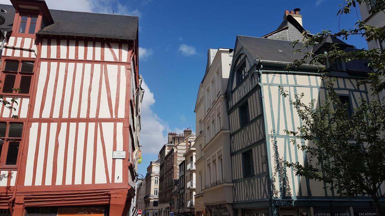 Le Velours Des Gantiers, Confort Et Hospitalite En Plein Centre Historique Rouen Bagian luar foto